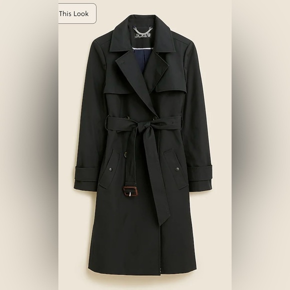 J.Crew New Icon trench coat in black - Picture 5 of 11